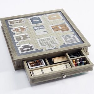 Pottery Barn Wooden Clue Board Game - Luxury/ Deluxe Edition, NWT